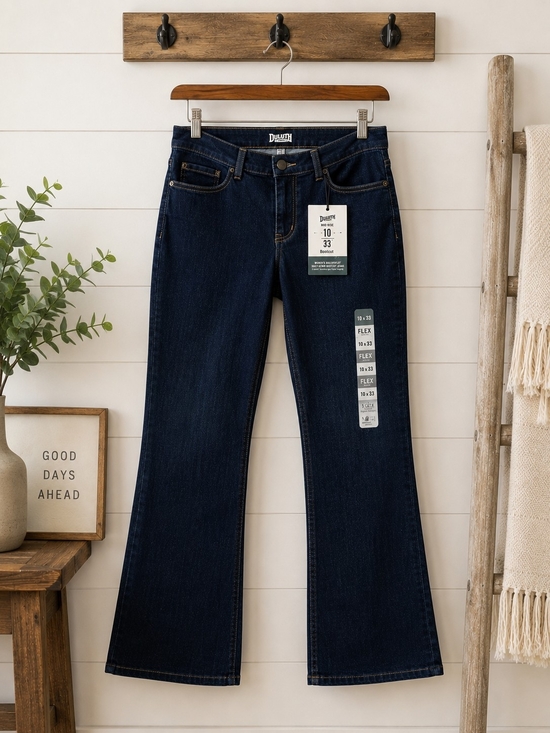Duluth Trading Co Denim - NWT Duluth Trading DuluthFlex Mid Rise Bootcut Jeans 10x33 Dark Wash